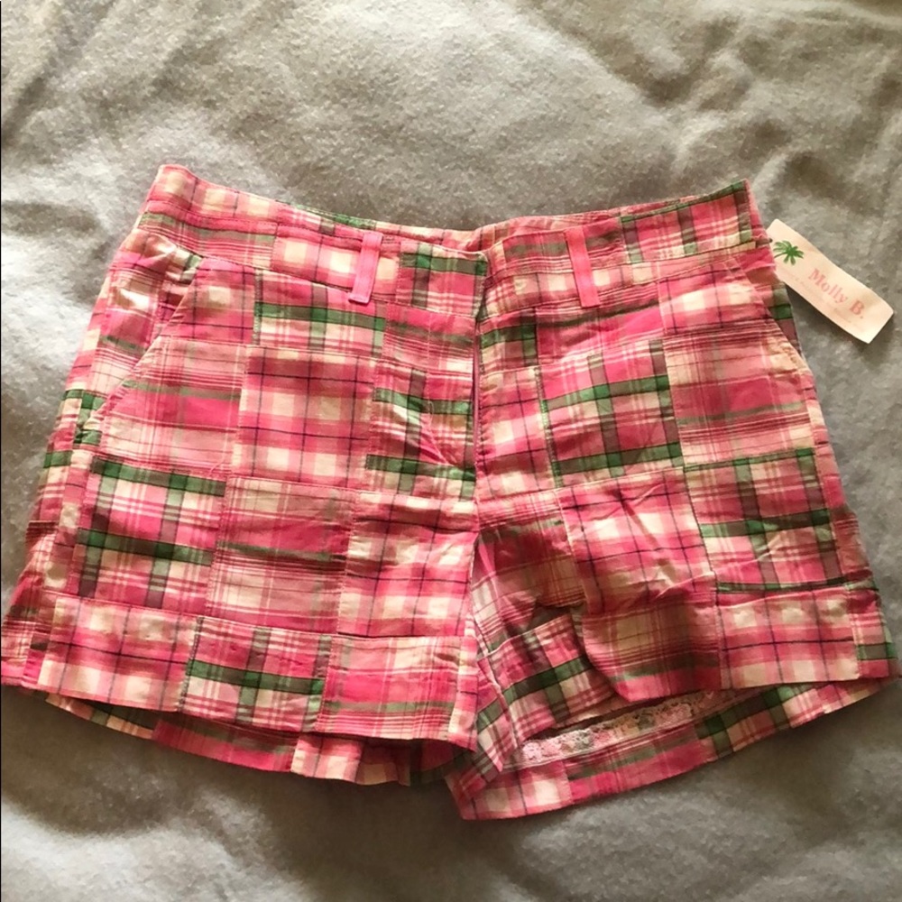 Molly b plaid shorts
